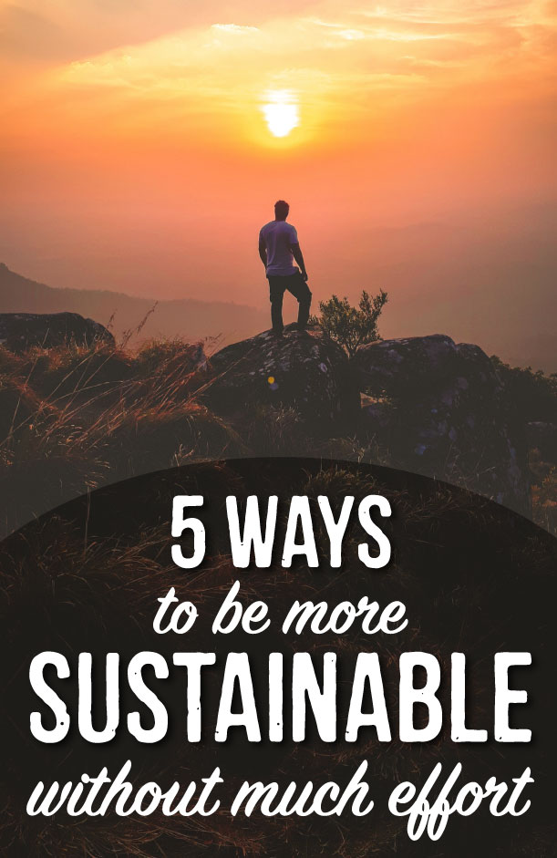 how to be sustainable without much effort